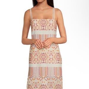NWT Chelsea & Violet  Sleeveless Maxi Dress Embroidered Boho L